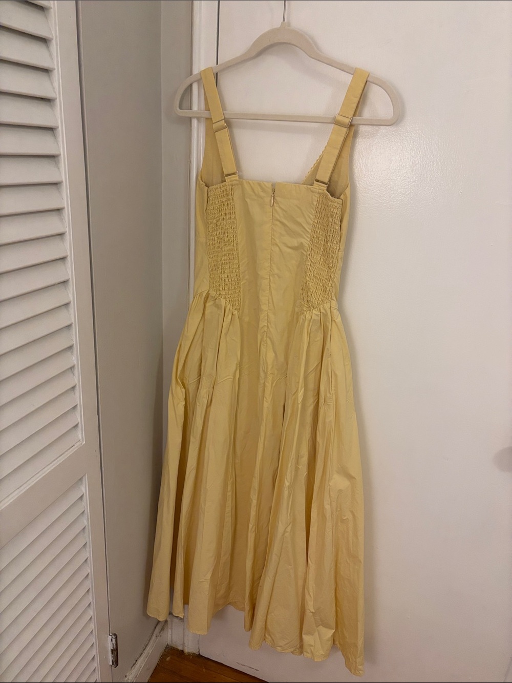 NWOT Abercrombie bra-free yellow Dylan midi dress - Picture 4 of 4
